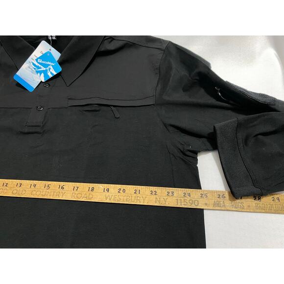Magco Msen Mens Athletic Stretch Shirt Long Sleeve Fast Dry Outdoor Work 2XL - Picture 4 of 10